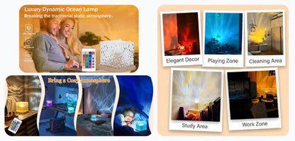 🌊Dynamic Ocean Wave Projector Night Light with Remote🌊