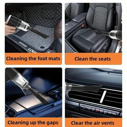 Wireless Rechargeable Car Vacuum Cleaner & Air Duster – High Power 120W, LED, 5500PA Suction, Portable & Durable Design