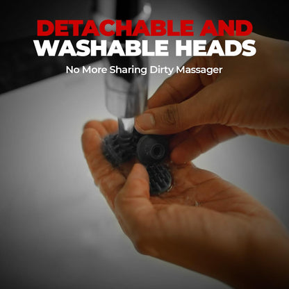 Dr wish Head Massager,Smart Scalp Massager for Hair Growth, 360 Degree Rotation, Detachable Heads, Kneading Massage Therapy, White