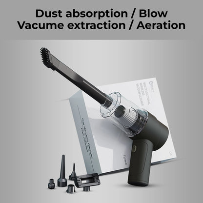 Wireless Rechargeable Car Vacuum Cleaner & Air Duster – High Power 120W, LED, 5500PA Suction, Portable & Durable Design