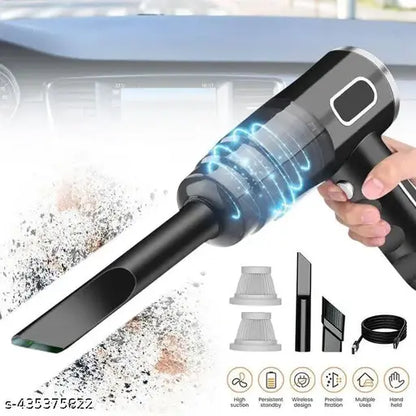 Wireless Rechargeable Car Vacuum Cleaner & Air Duster – High Power 120W, LED, 5500PA Suction, Portable & Durable Design