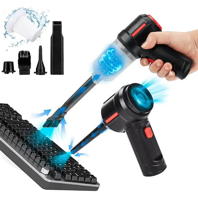 Wireless Rechargeable Car Vacuum Cleaner & Air Duster – High Power 120W, LED, 5500PA Suction, Portable & Durable Design