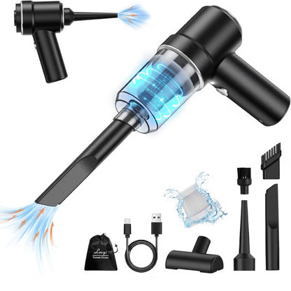 Wireless Rechargeable Car Vacuum Cleaner & Air Duster – High Power 120W, LED, 5500PA Suction, Portable & Durable Design
